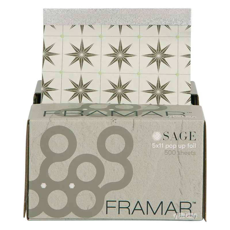 Framar Neutrals Sage Pop Up Foil