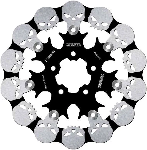 Galfer Brakes DF680FRH Floating Skull Rotor with Black Carrier