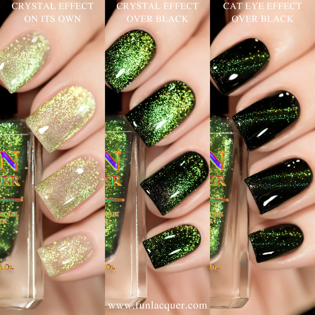 Green Rose Platinum Diamond Magnetic Nail Polish