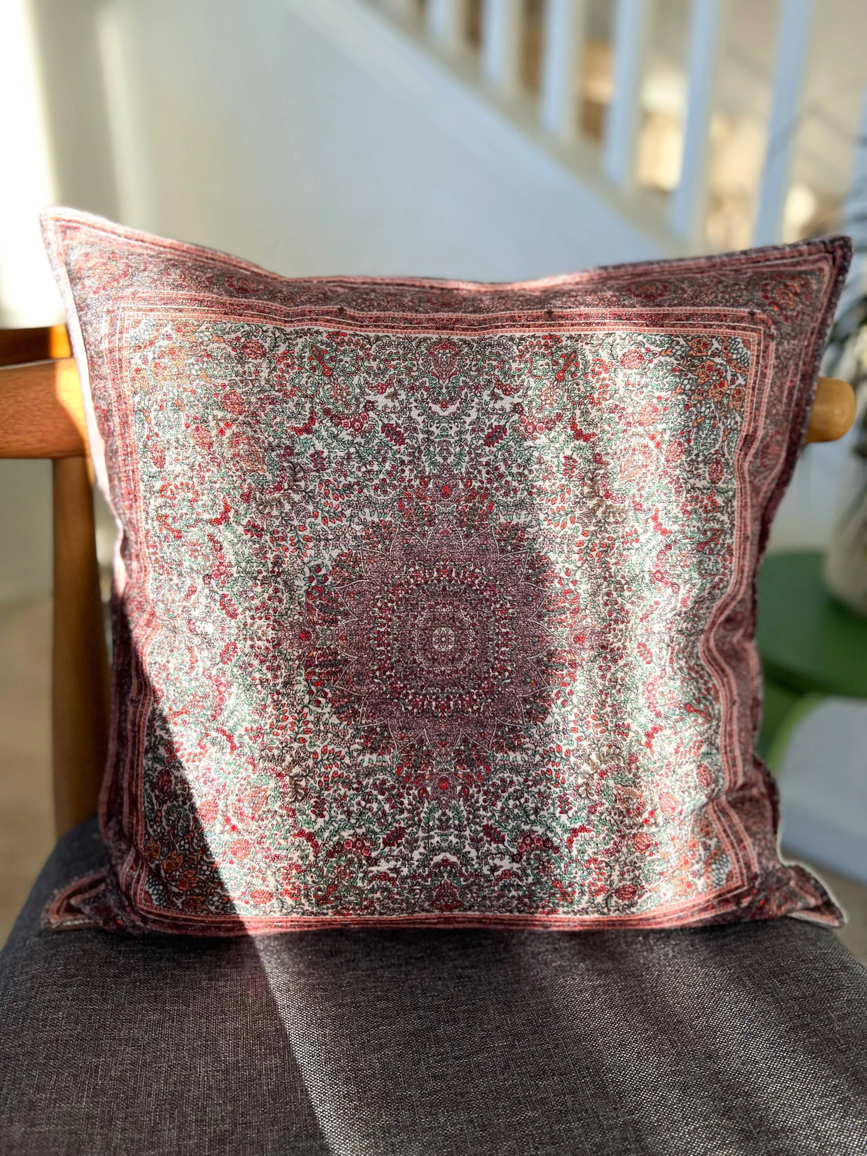 Handmade Turkish design throw pillow