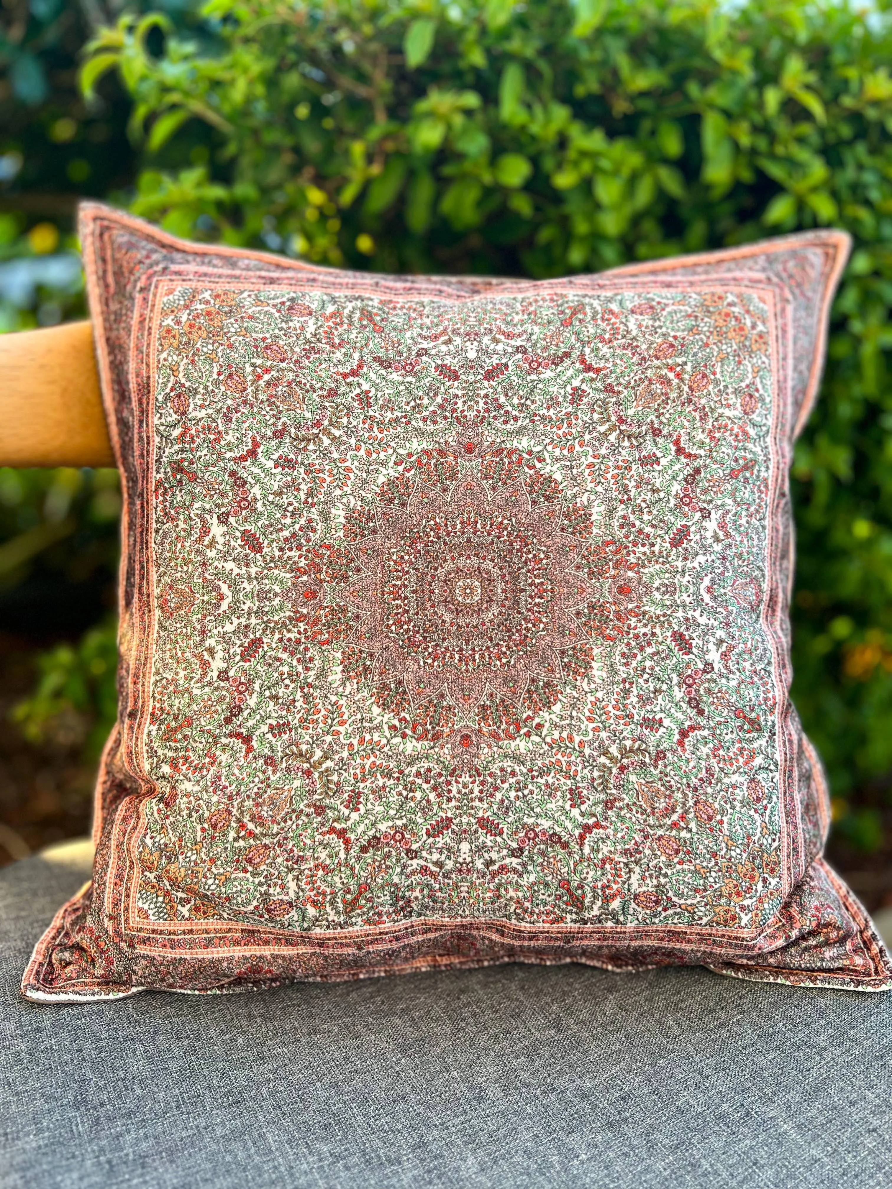 Handmade Turkish design throw pillow