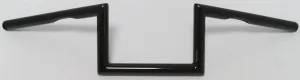 HardDrive Z-Bar One Inch Dimpled 6 Inch Gloss Black