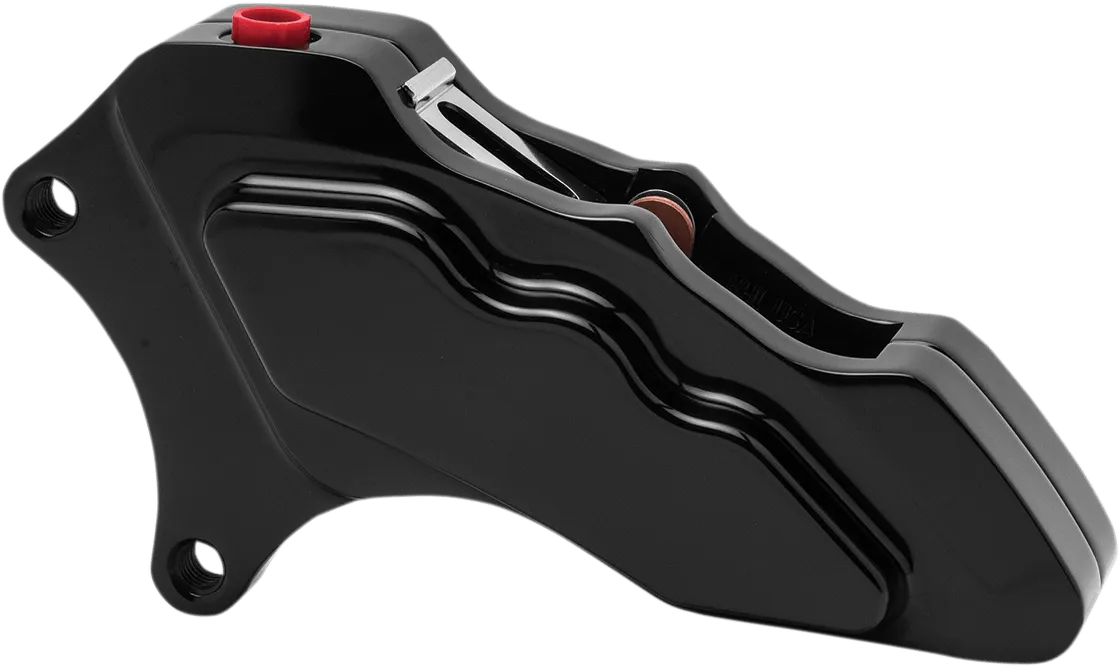 Hawg Halters Inc LHSAB6013 6-Piston Single Disc Front Brake Caliper - Black