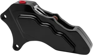 Hawg Halters Inc LHSAB6013 6-Piston Single Disc Front Brake Caliper - Black