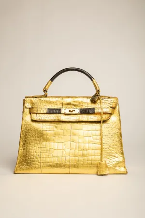 HERMÈS | KELLY GOLD LEAF BAG