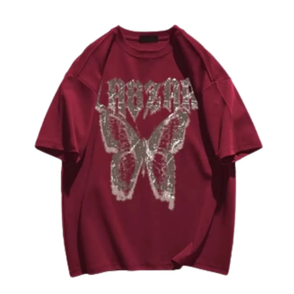 High Street Butterfly Letter T-shirt