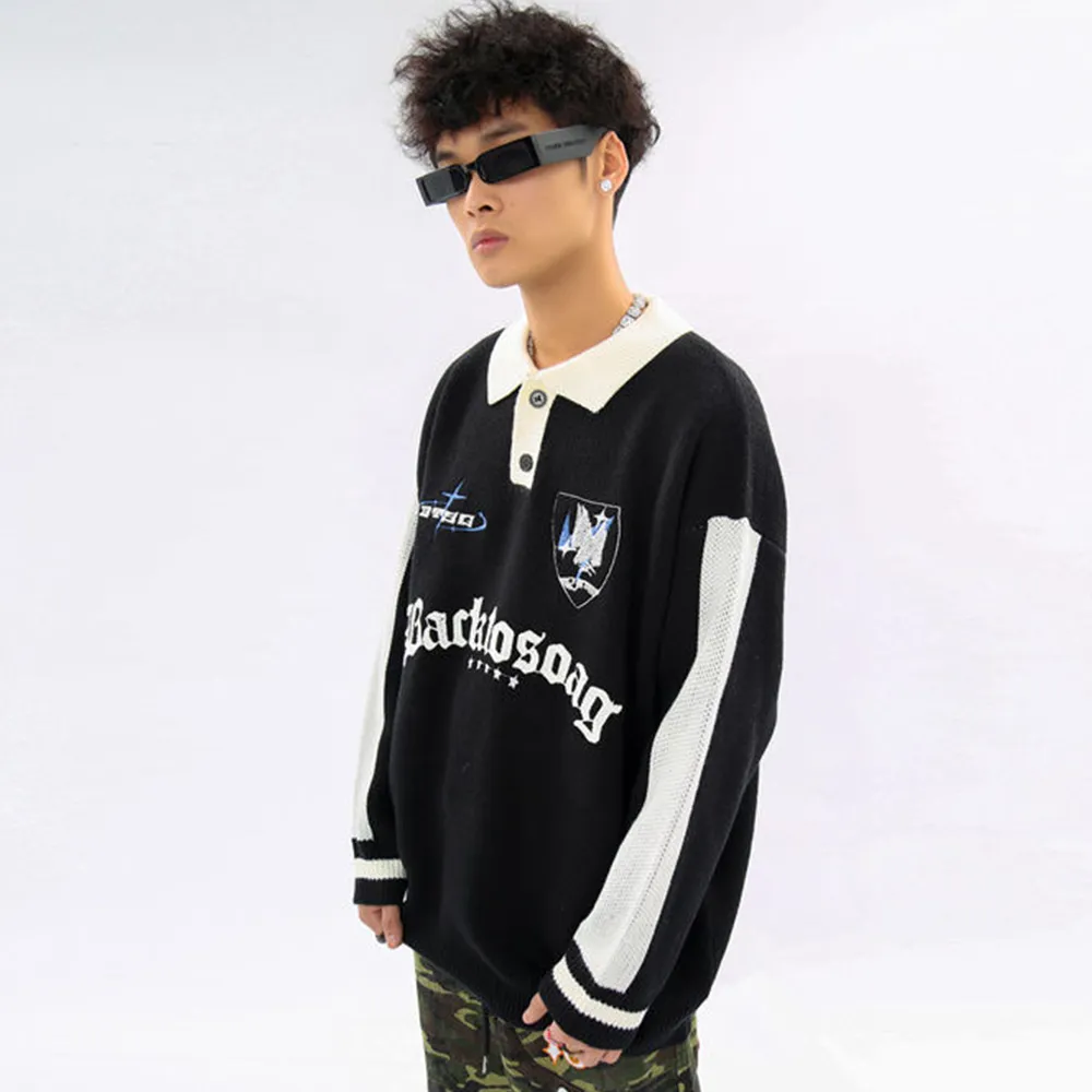 High Street Letter Polo Sweater