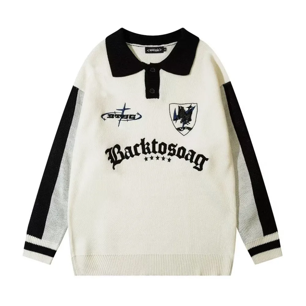 High Street Letter Polo Sweater