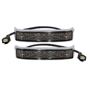 Hogworkz LED Saddlebag Turn Signals / Brake / Run Lights | Chrome/Smoked Lens for Harley-Davidson® '14-'22