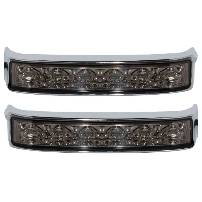 Hogworkz LED Saddlebag Turn Signals / Brake / Run Lights | Chrome/Smoked Lens for Harley-Davidson® '14-'22