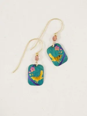 Holly Yashi - Earrings - Singing Sparrow (Teal/Peach) #5074