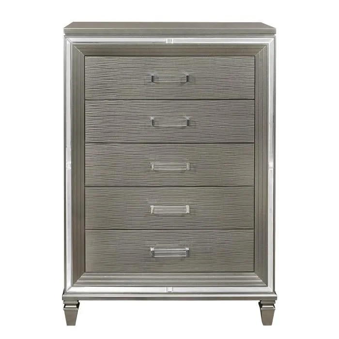 Homelegance Tamsin Chest in Silver Grey Metallic 1616-9