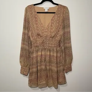 House of Harlow 1960 Women’s Shona Joy Metallic Shimmer Peasant Dress S