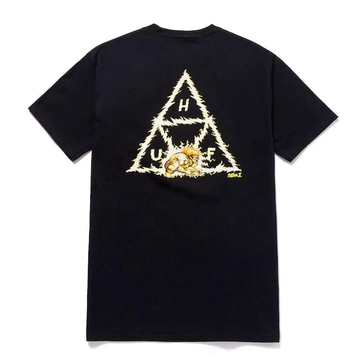HUF X STREETFIGHTER Blanka Triple Triangle S/S T-Shirt Black