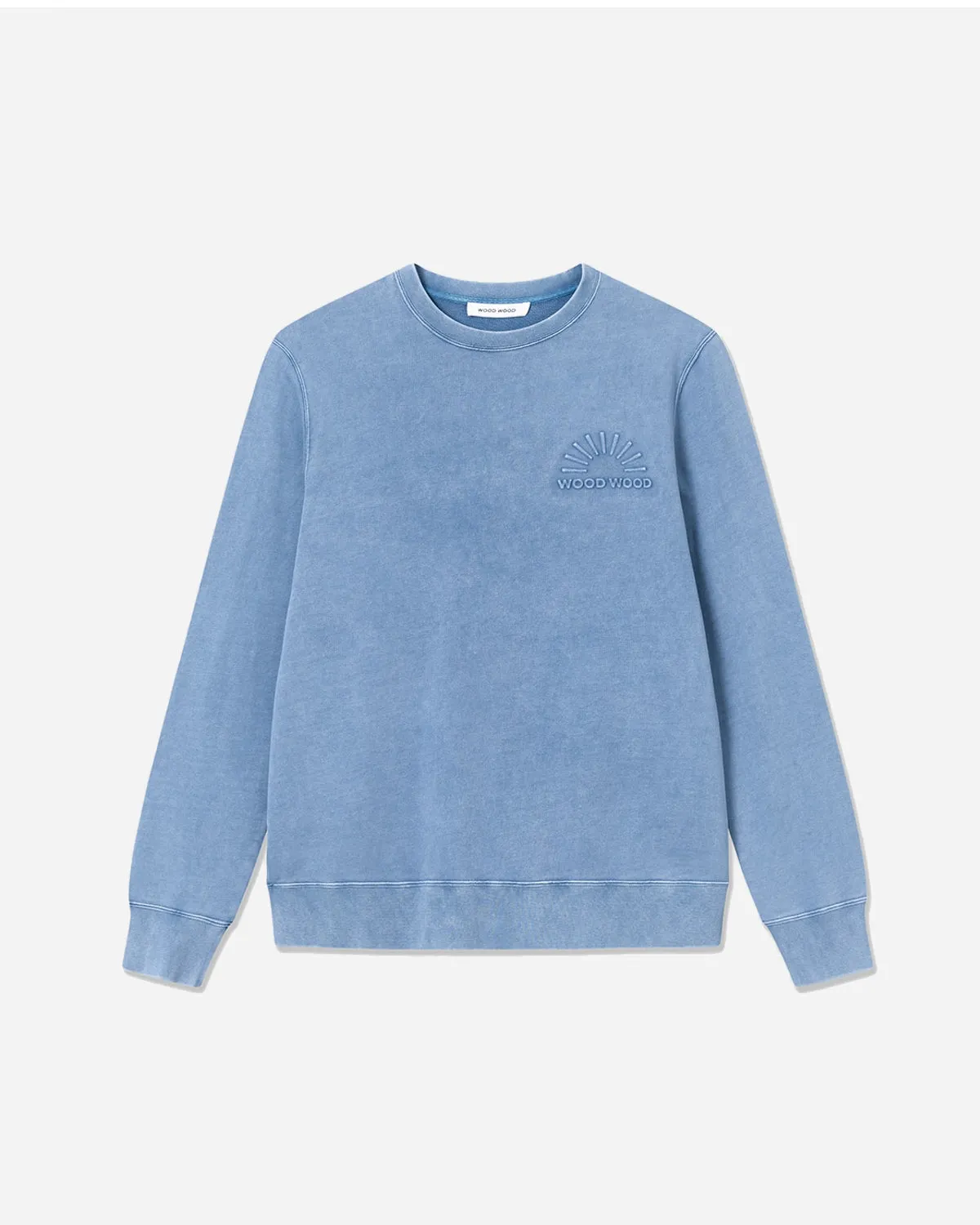 Hugh Embossed Sweatshirt - Dark Blue