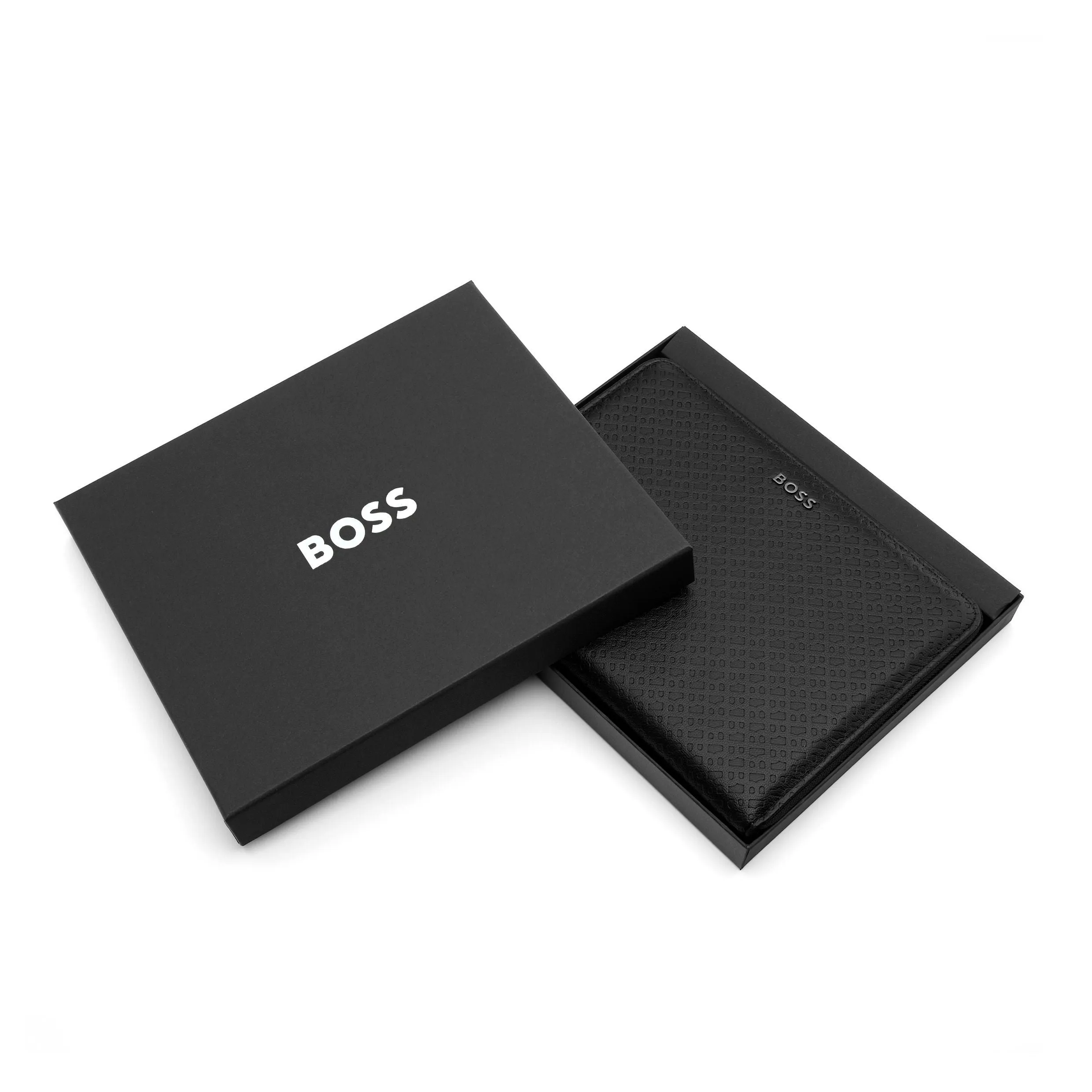HUGO BOSS HTM411A - Conference folder A5 Monogram Zipped Black