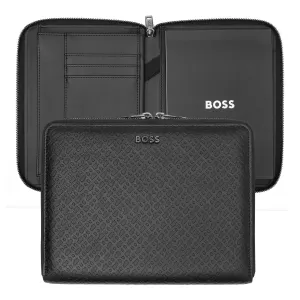 HUGO BOSS HTM411A - Conference folder A5 Monogram Zipped Black