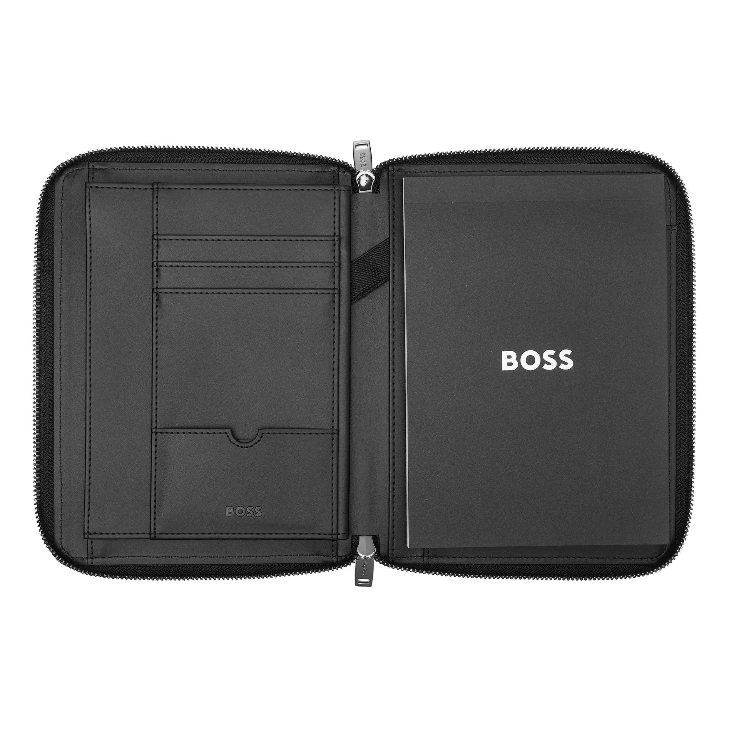 HUGO BOSS HTM411A - Conference folder A5 Monogram Zipped Black