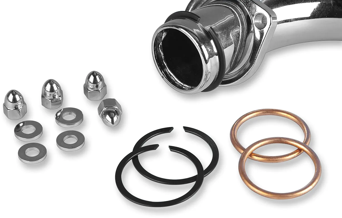 James Gasket 65324-83-KW1 Exhaust Port Gasket Kit - Stainless Steel Wire Gaskets and Chrome Acorn Nuts