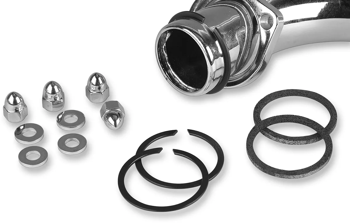 James Gasket 65324-83-KW1 Exhaust Port Gasket Kit - Stainless Steel Wire Gaskets and Chrome Acorn Nuts