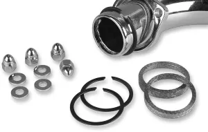 James Gasket 65324-83-KWG1 Exhaust Port Gasket Kit - Graphite Wire Gaskets and Chrome Acorn Nuts
