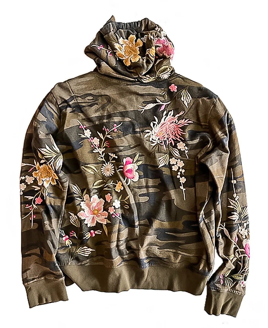 Johnny Was MEI ZIPUP Sweatshirt Modern Zip Up Hoodie Sweatshirt Molly Camo NEW