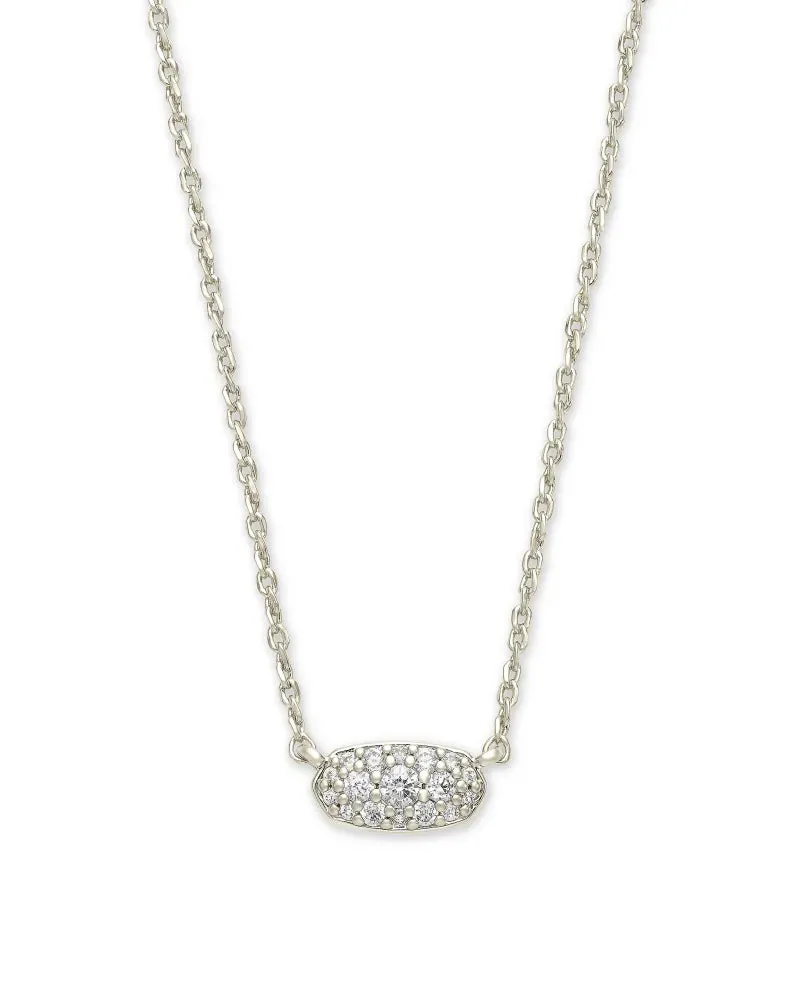 Kendra Scott Grayson Pendant Rhodium Necklace