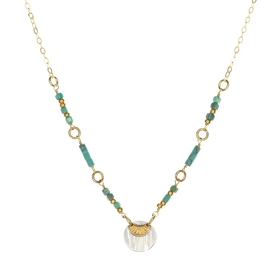 Laura J Turquoise Elements Necklace