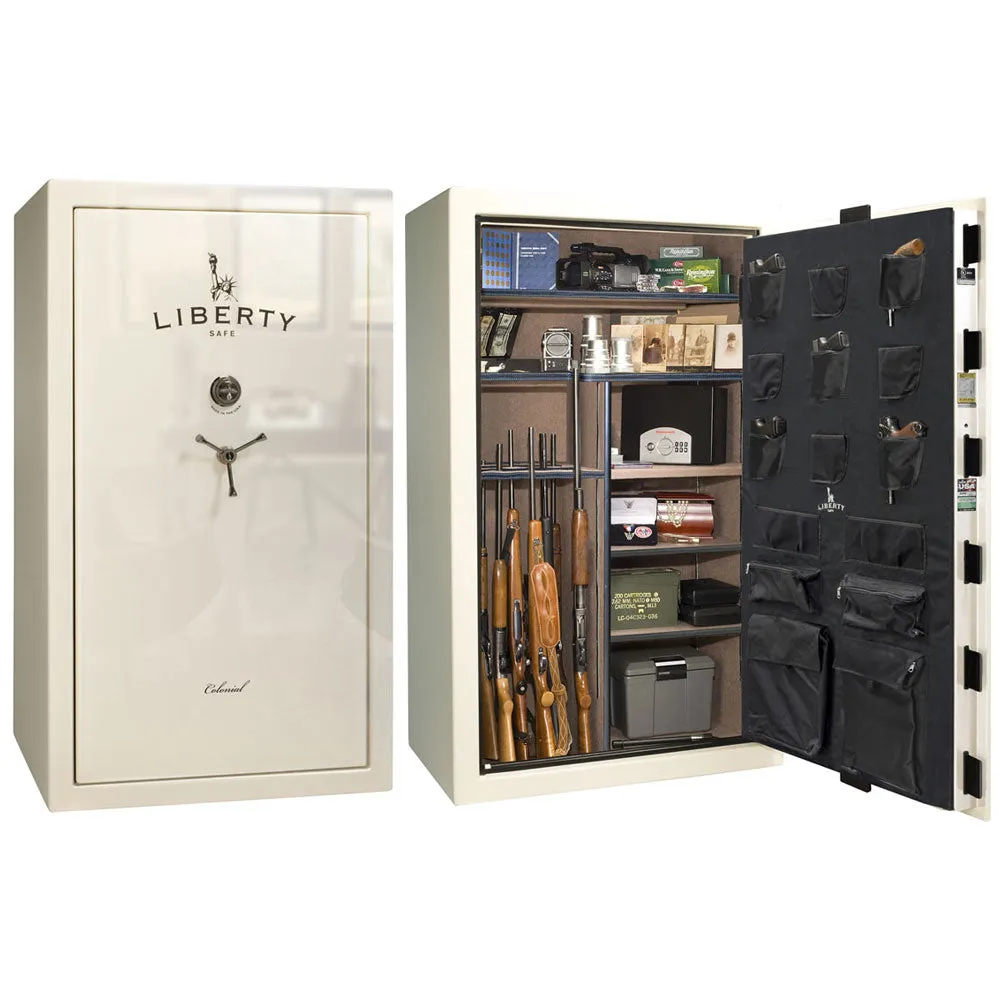 Liberty Colonial 50 Gun Safe CO50 White Promo
