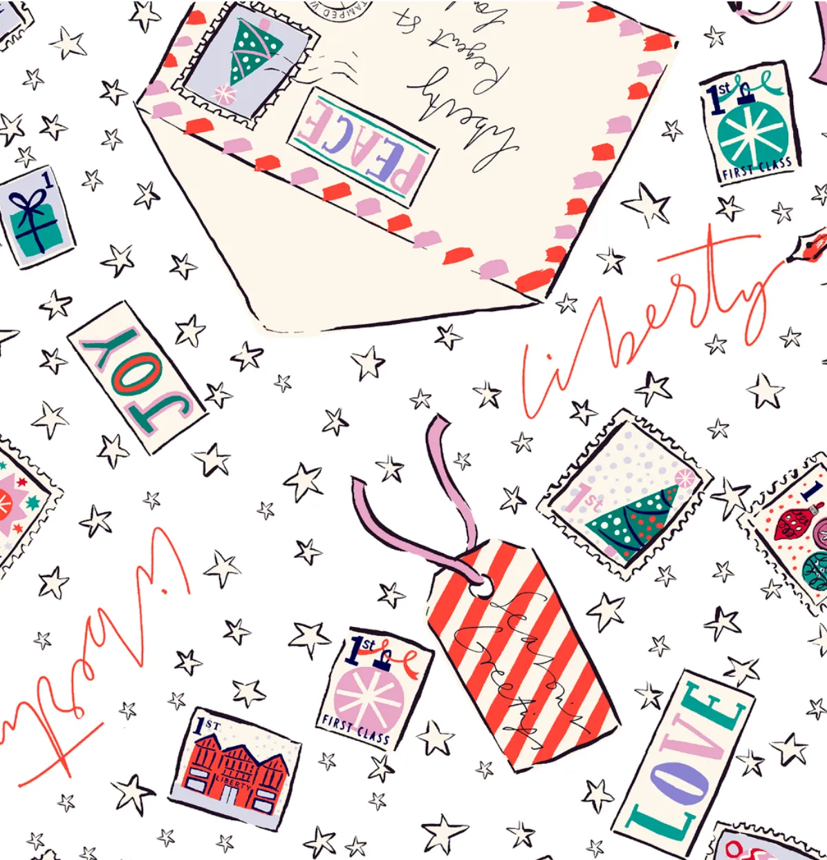 Liberty Fabrics Tana Lawn - Stamped with Magic Holiday 2024