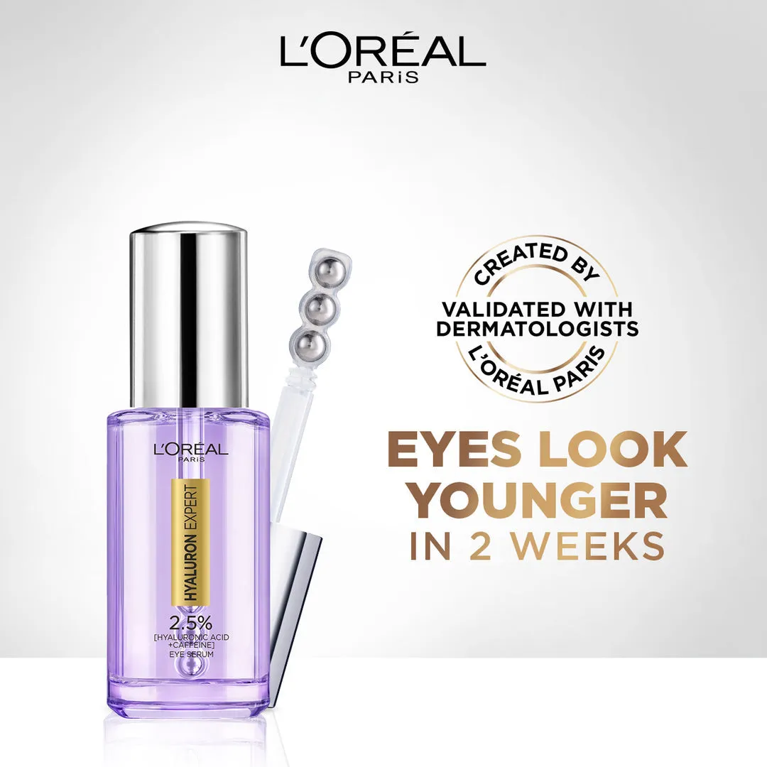 L'Oreal Paris Hyaluron Expert Eye Serum with 2.5% Hyaluronic Acid & Caffeine