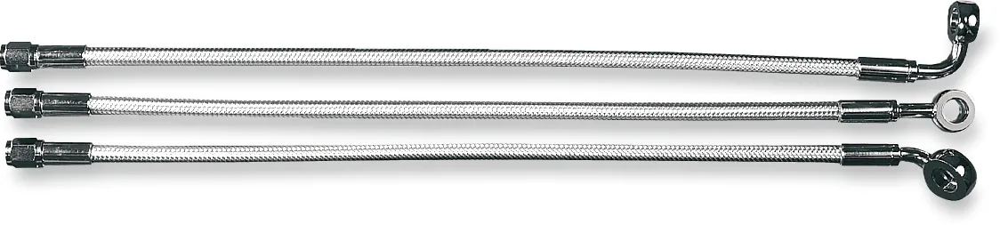 Magnum 36142SW Sterling Chromite II E-Z Align Single Disc Front Brake Line - 35deg. Top Angle - 42in.