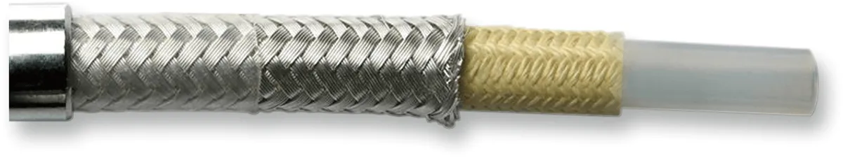 Magnum 36142SW Sterling Chromite II E-Z Align Single Disc Front Brake Line - 35deg. Top Angle - 42in.