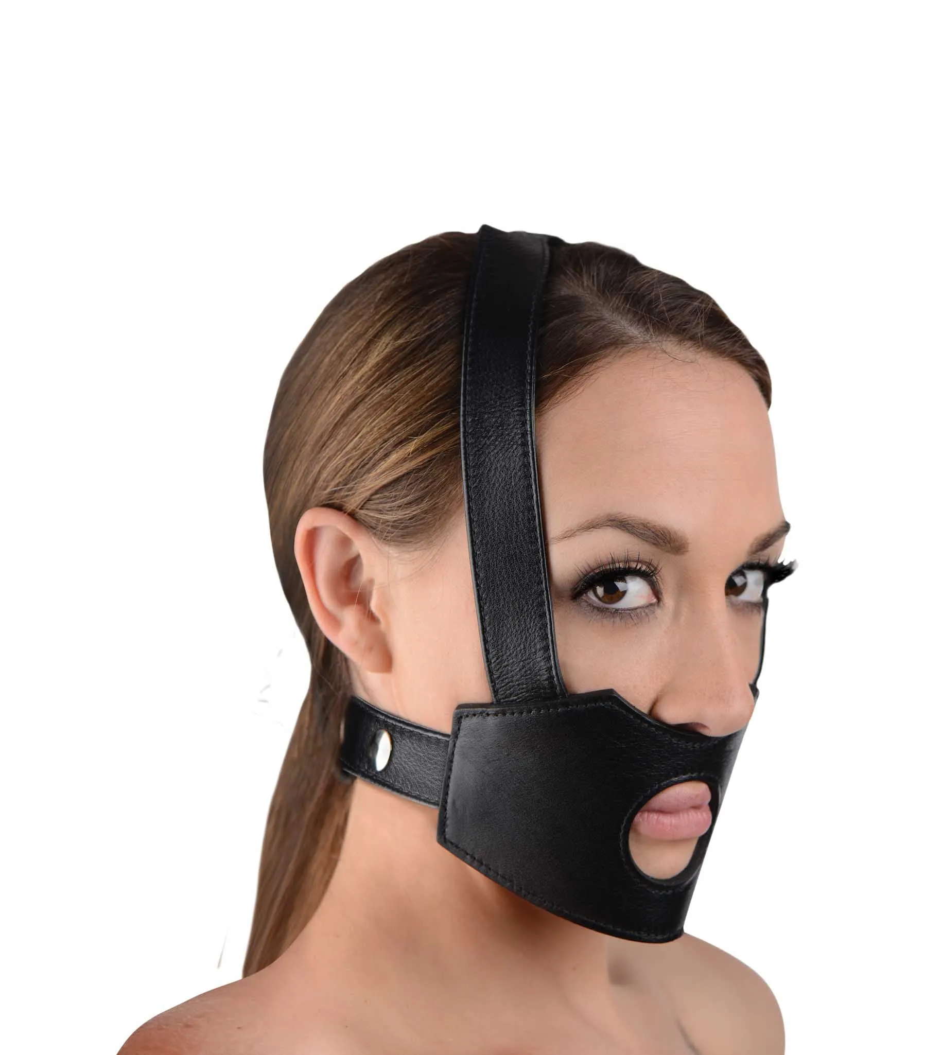 Master Series Face Fuk II Dildo Face Harness - Black