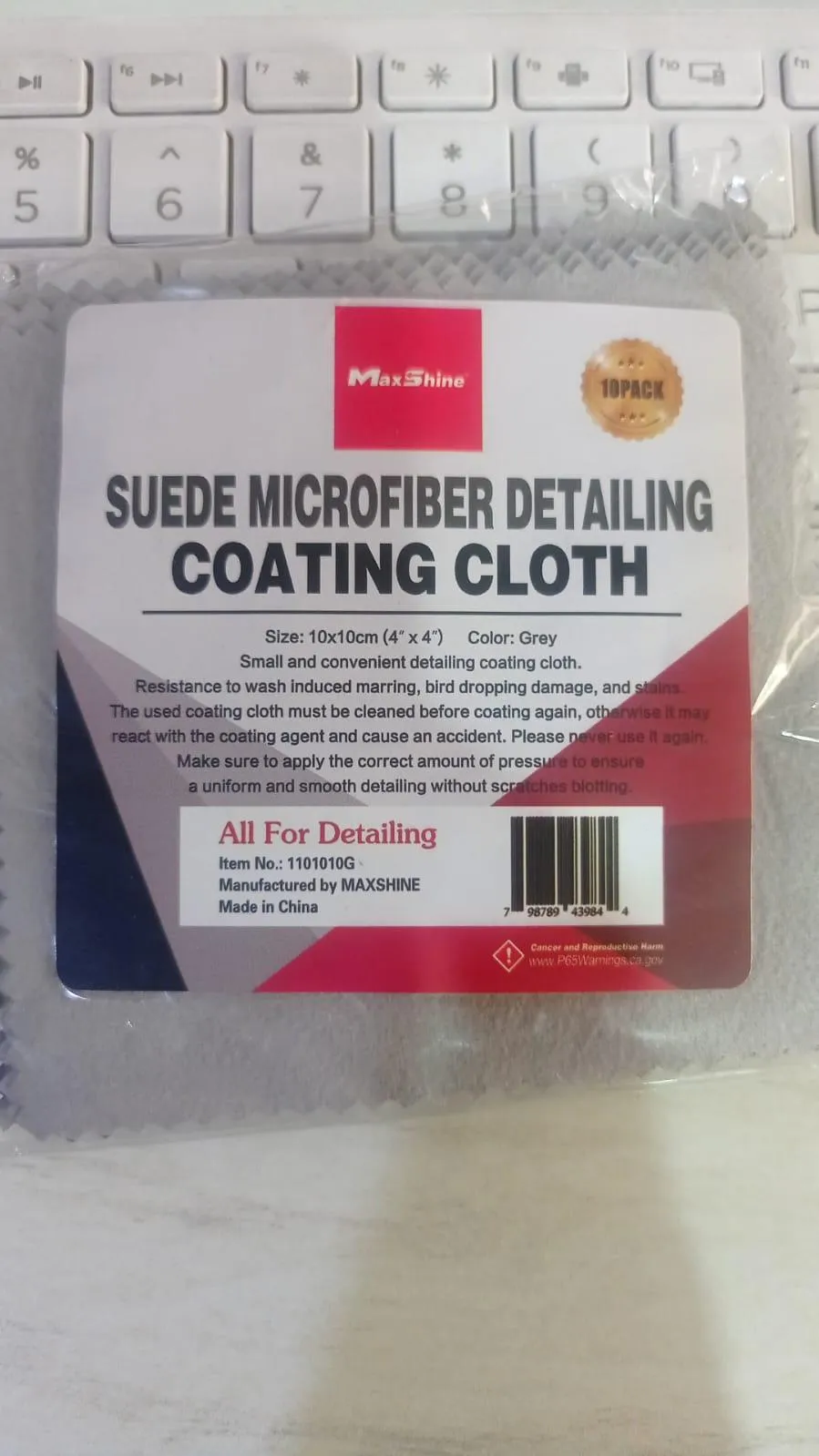 MaxShine Suede Microfiber Ceramic Coating Cloth 10pcs/ Pack