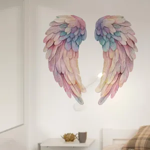 Multicoloured Angel Wings Wall Stickers