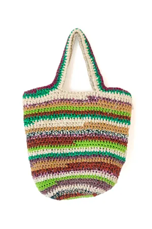 Nadia Dafri Feriha Bag-Green Stripes
