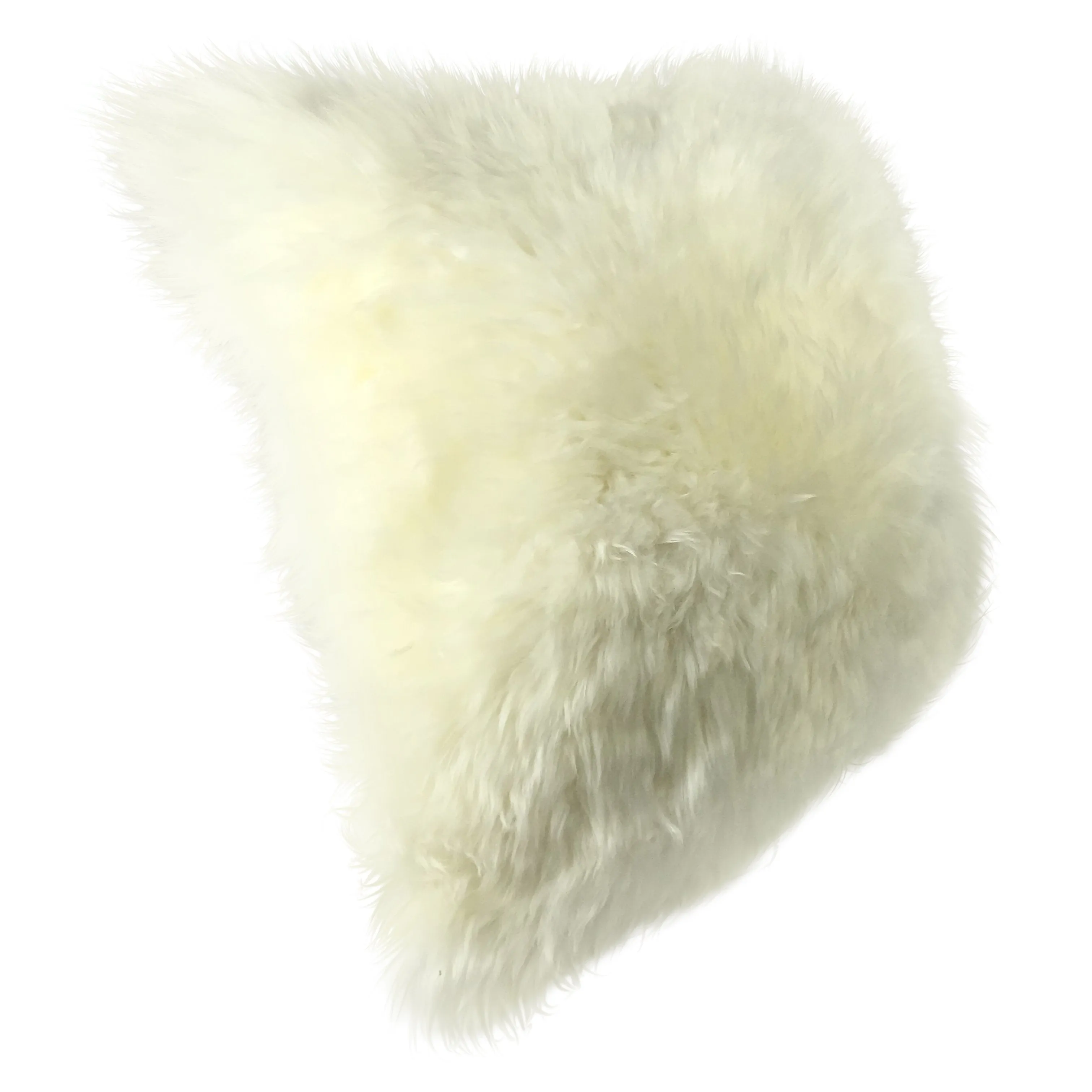 Natural Sheepskin Pillow Cover 16"x16" / Natural White