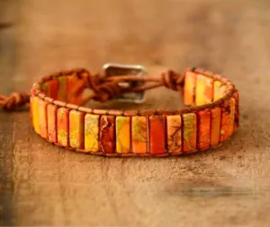 Natural Stone Sacral Chakra Bracelet