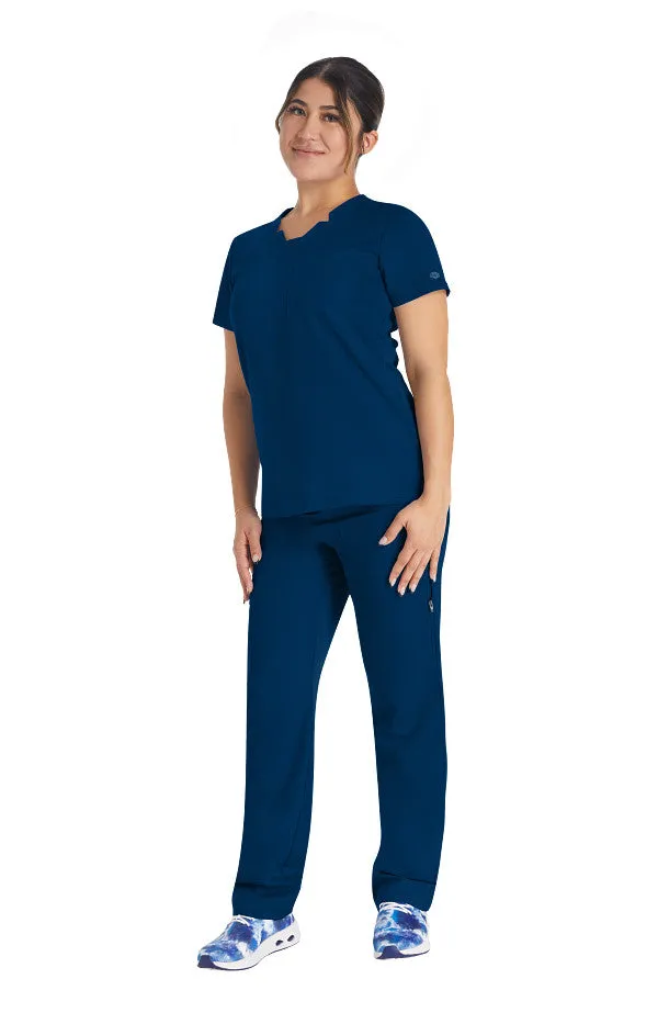 Notched V-Neck Top