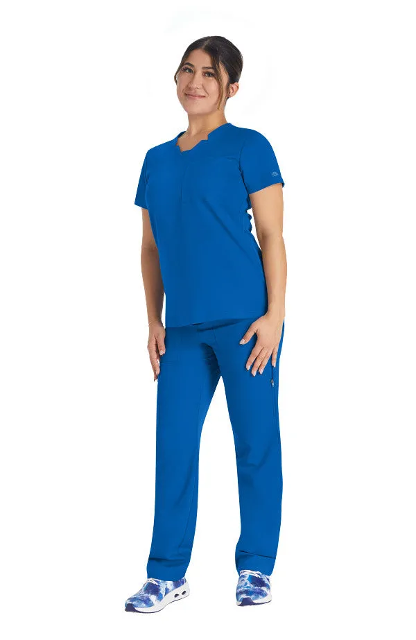 Notched V-Neck Top