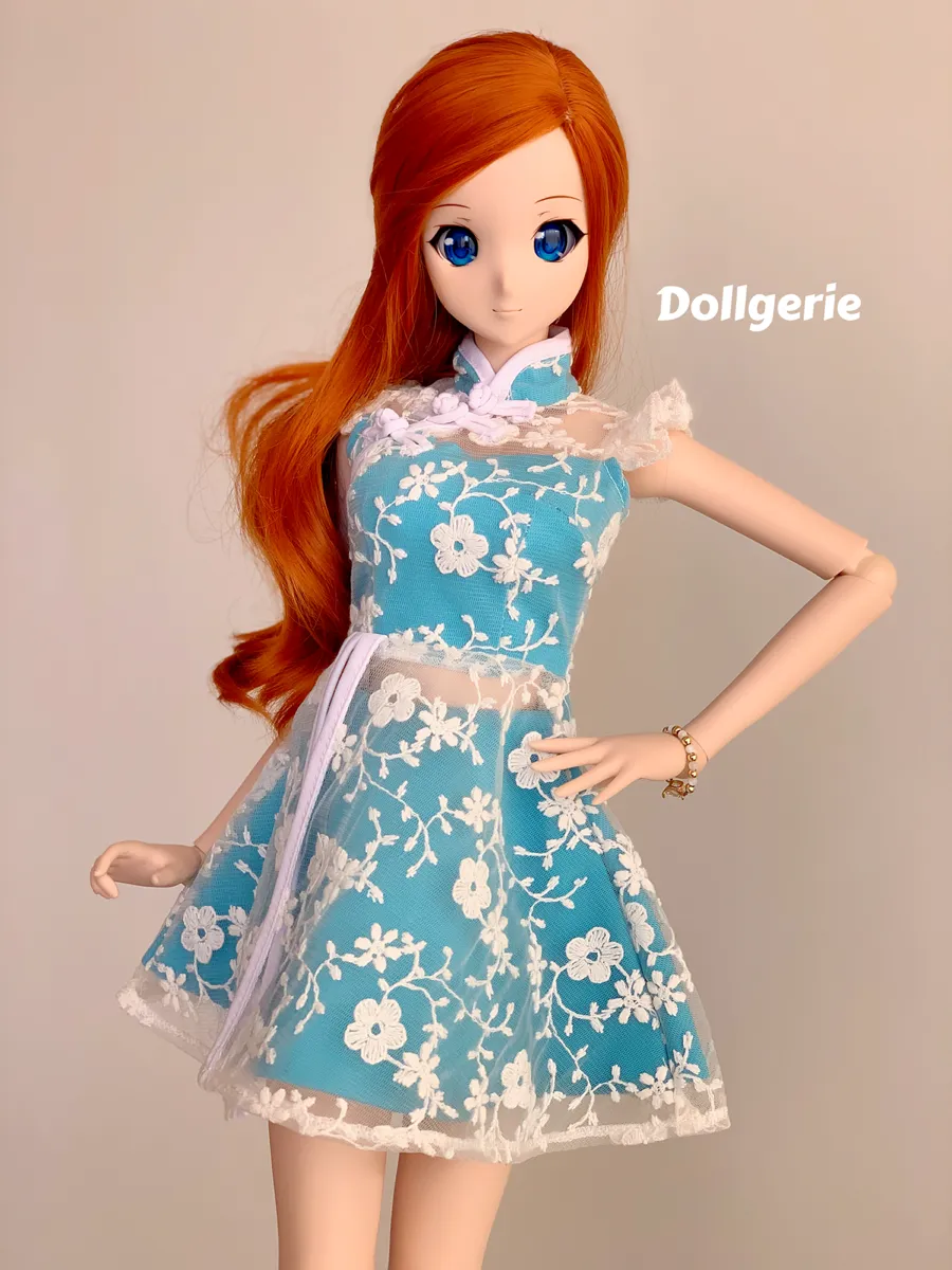 Oriental Collar Sleeveless Cocktail Dress