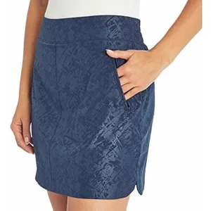 Orvis Travel Skort Shattered Glass Embossed Print Blue in Color - Medium