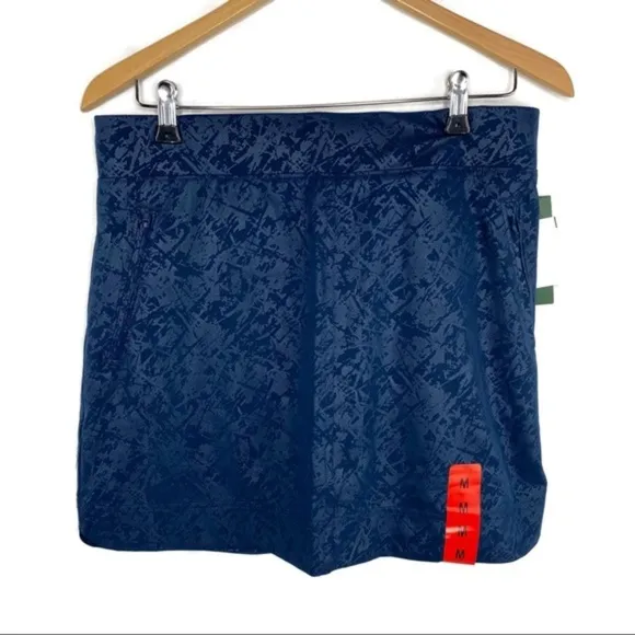Orvis Travel Skort Shattered Glass Embossed Print Blue in Color - Medium