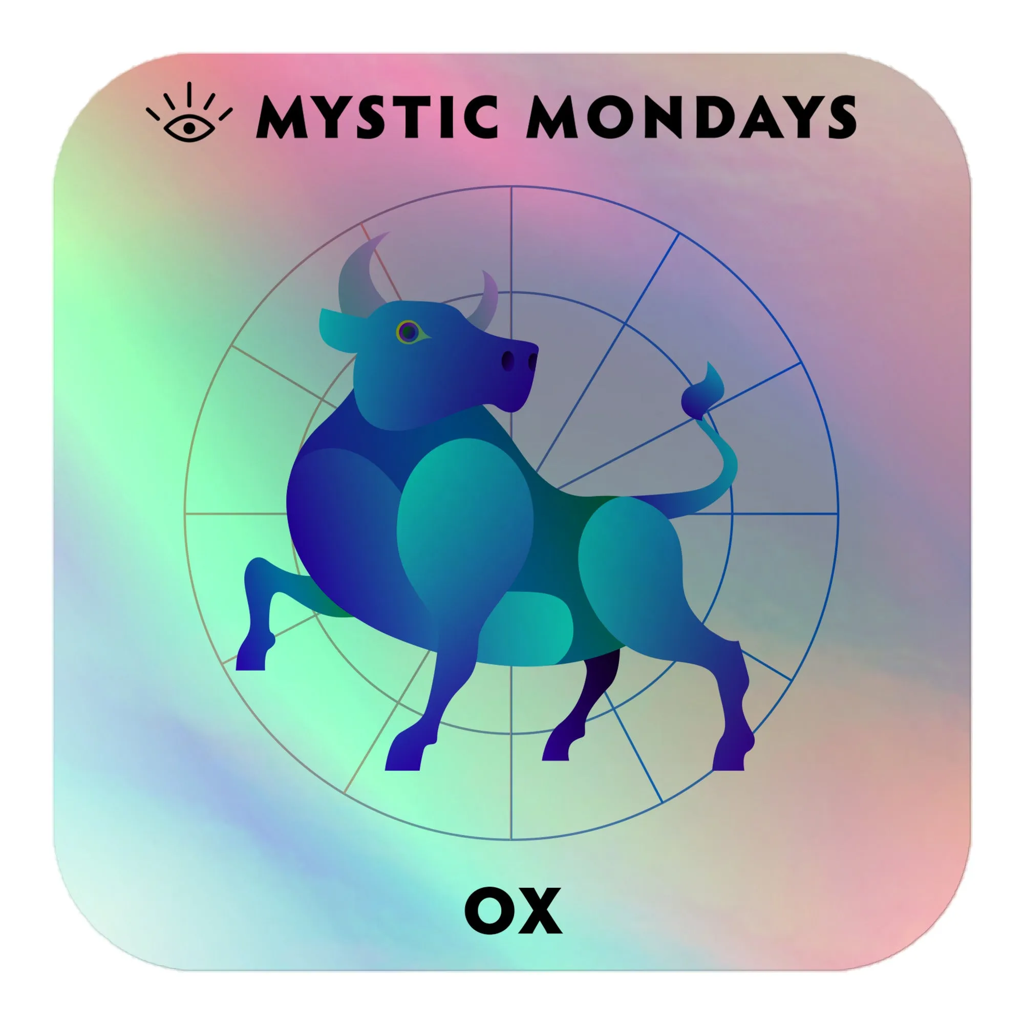 Ox Holo Sticker