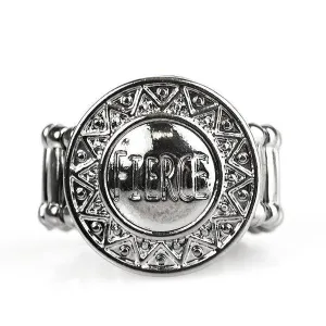 Paparazzi Lookin' Fierce Engraved Fierce Tribal Inspired Ring