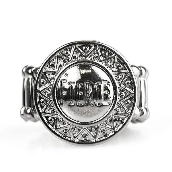 Paparazzi Lookin' Fierce Engraved Fierce Tribal Inspired Ring