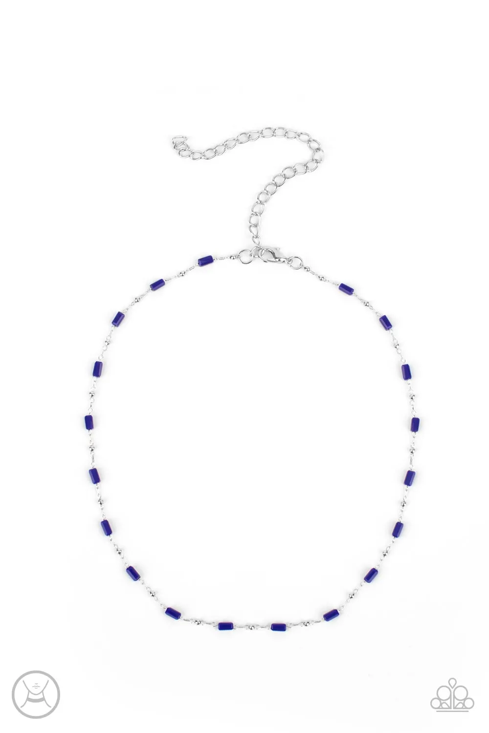 Paparazzi Urban Expo - Blue Choker Necklace