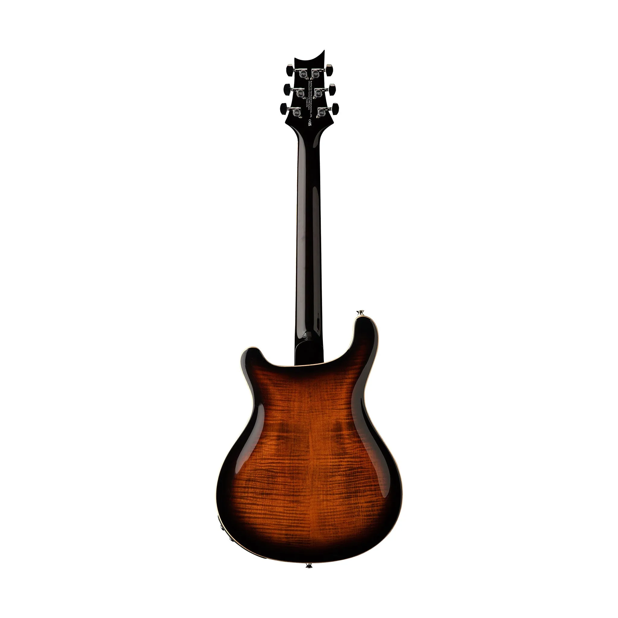 PRS SE Hollowbody II Piezo Electric Guitar w/Case, Orange Tiger Smokeburst