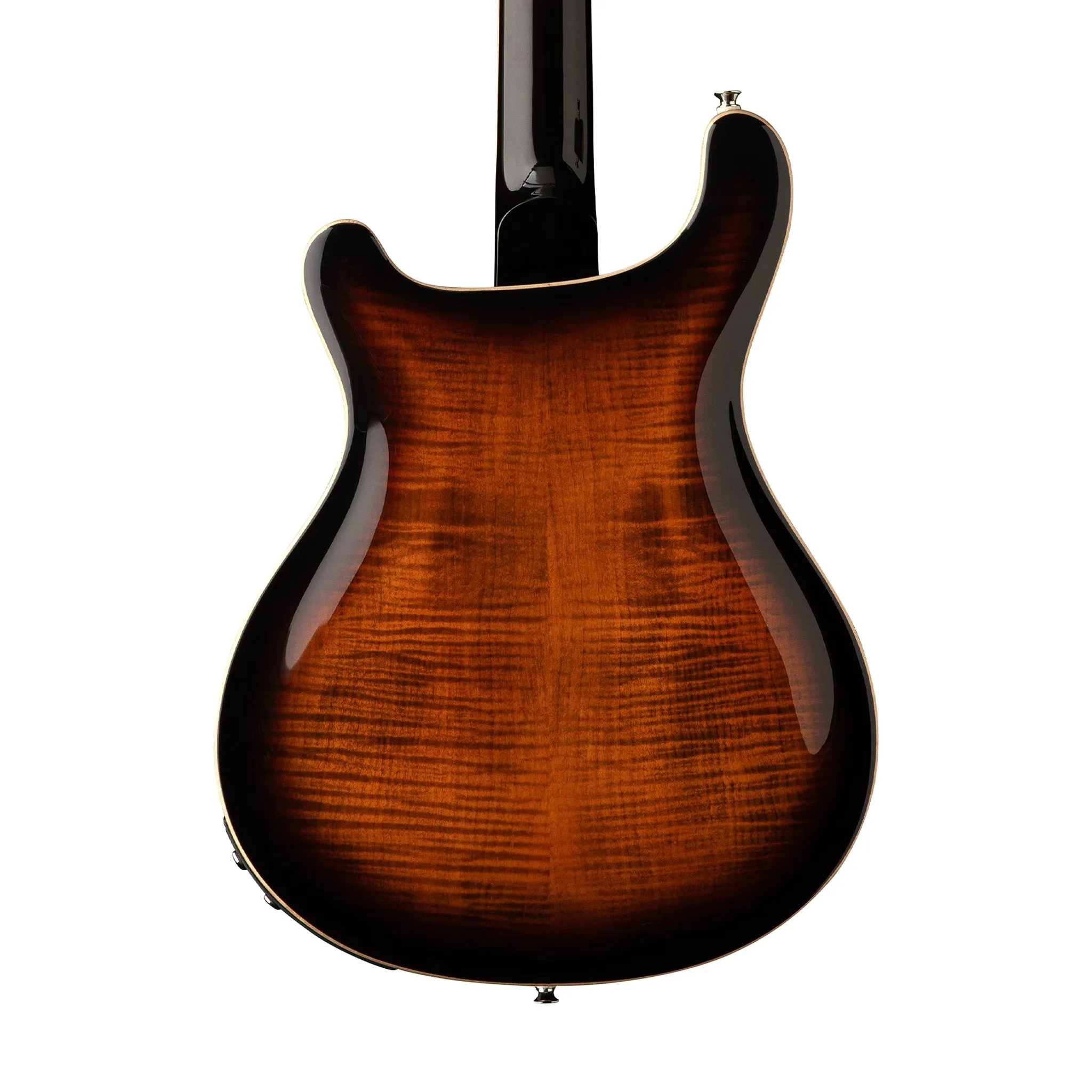 PRS SE Hollowbody II Piezo Electric Guitar w/Case, Orange Tiger Smokeburst